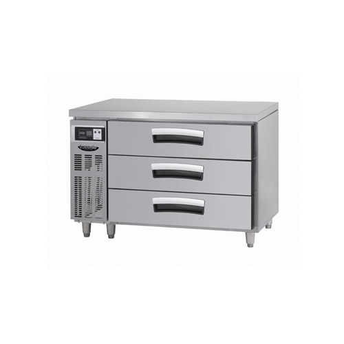 업소용 간냉 높은서랍식 테이블 냉장고 라셀르 LUCD-1234RG  자체브랜드
