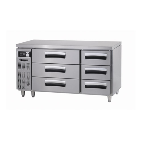 업소용 간냉 높은서랍식 테이블 냉장고 라셀르 LUCD-1564RG  자체브랜드